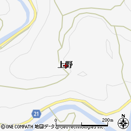 広島県神石郡神石高原町上野周辺の地図