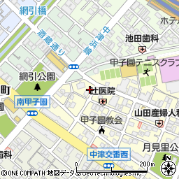 あけぼの薬局 甲子園店周辺の地図