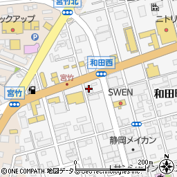 アップガレージライダース浜松店周辺の地図