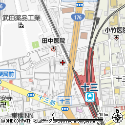 大阪府大阪市淀川区十三本町2丁目3周辺の地図