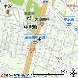 静岡県浜松市中央区中沢町23周辺の地図