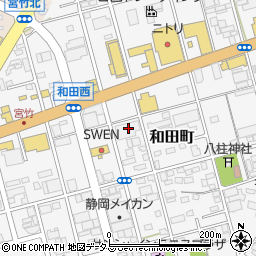 静岡県浜松市中央区和田町558周辺の地図