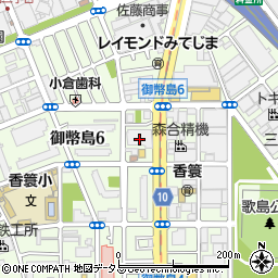 阪神電線周辺の地図