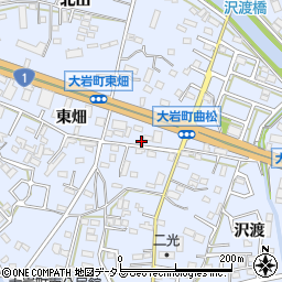 愛知県豊橋市大岩町曲松23周辺の地図