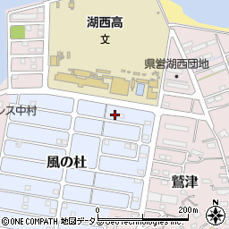 静岡県湖西市風の杜3-16周辺の地図