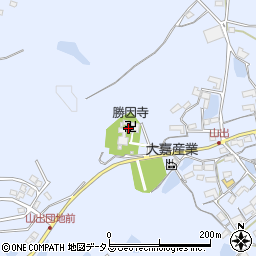 勝因寺周辺の地図
