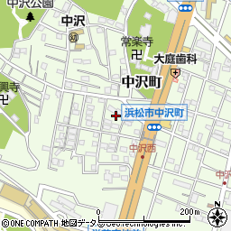 静岡県浜松市中央区中沢町30周辺の地図