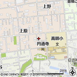 愛知県豊橋市上野町上原67-5周辺の地図