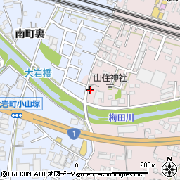 愛知県豊橋市二川町南裏1周辺の地図