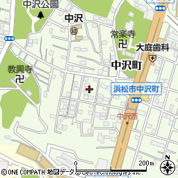 静岡県浜松市中央区中沢町31周辺の地図
