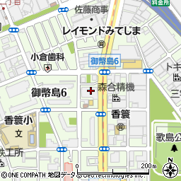 鍵交換の生活救急車　大阪市西淀川区・受付センター周辺の地図