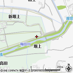 愛知県豊橋市高田町（堰上）周辺の地図