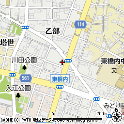 伝丸津乙部店周辺の地図
