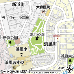 兵庫県芦屋市浜風町2周辺の地図