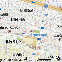 兵庫県尼崎市神田南通4丁目110周辺の地図