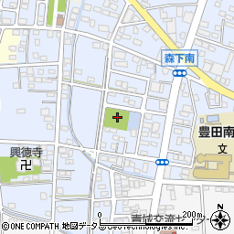 豊田森下水神公園周辺の地図