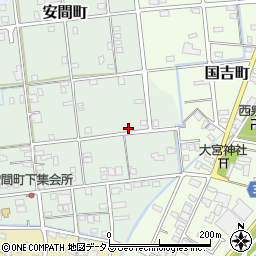 静岡県浜松市中央区安間町357周辺の地図
