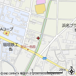 静岡県磐田市上万能245周辺の地図