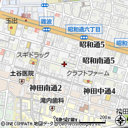 兵庫県尼崎市神田北通周辺の地図