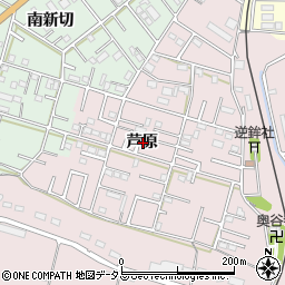 愛知県豊橋市芦原町芦原周辺の地図