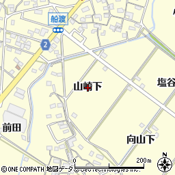 愛知県豊橋市船渡町山崎下周辺の地図