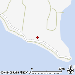 愛知県西尾市一色町佐久島石垣周辺の地図