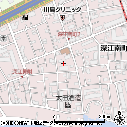 兵庫県神戸市東灘区深江南町周辺の地図