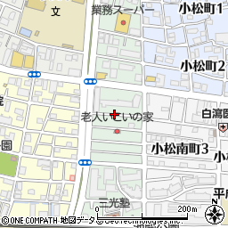 兵庫県西宮市小松西町周辺の地図