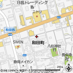 静岡県浜松市中央区和田町566周辺の地図
