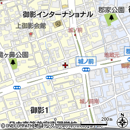 兵庫県神戸市東灘区御影2丁目10周辺の地図