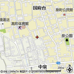 静岡県磐田市国府台531周辺の地図