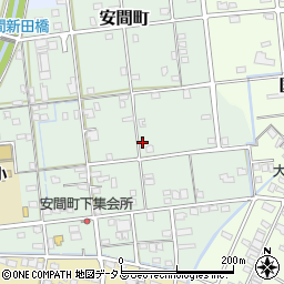 静岡県浜松市中央区安間町382周辺の地図
