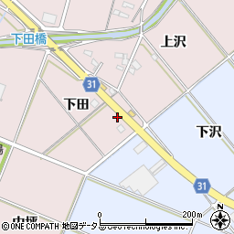 愛知県豊橋市駒形町下田91周辺の地図
