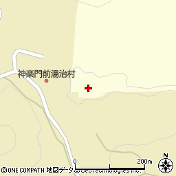 神楽門前湯治村　神楽ドーム周辺の地図