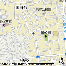 静岡県磐田市国府台312周辺の地図