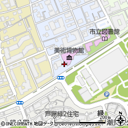 兵庫県芦屋市伊勢町13周辺の地図