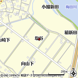 愛知県豊橋市船渡町塩谷周辺の地図