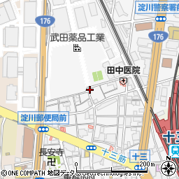 名代 宇奈とと 十三店周辺の地図