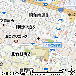 兵庫県尼崎市神田南通4丁目周辺の地図