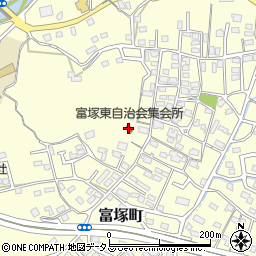 富塚東自治会集会所周辺の地図