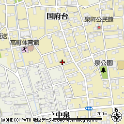 静岡県磐田市国府台532周辺の地図