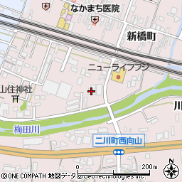 愛知県豊橋市二川町南裏38周辺の地図