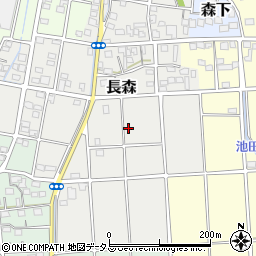 静岡県磐田市長森周辺の地図