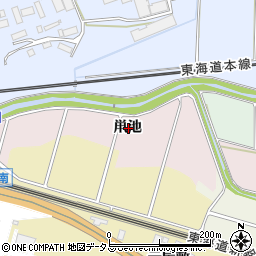 愛知県豊橋市二川町鼡池周辺の地図