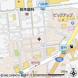 静岡県浜松市中央区宮竹町452周辺の地図
