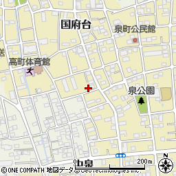 静岡県磐田市国府台533周辺の地図