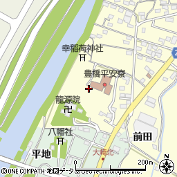 愛知県豊橋市船渡町（城戸中）周辺の地図