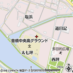 愛知県豊橋市大山町太七坪1-1周辺の地図