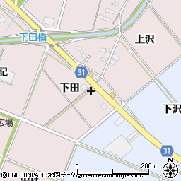 愛知県豊橋市駒形町下田87周辺の地図