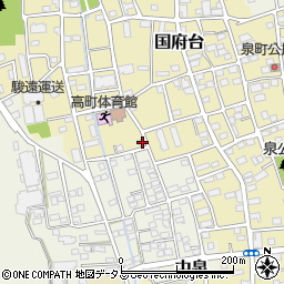 静岡県磐田市国府台496周辺の地図